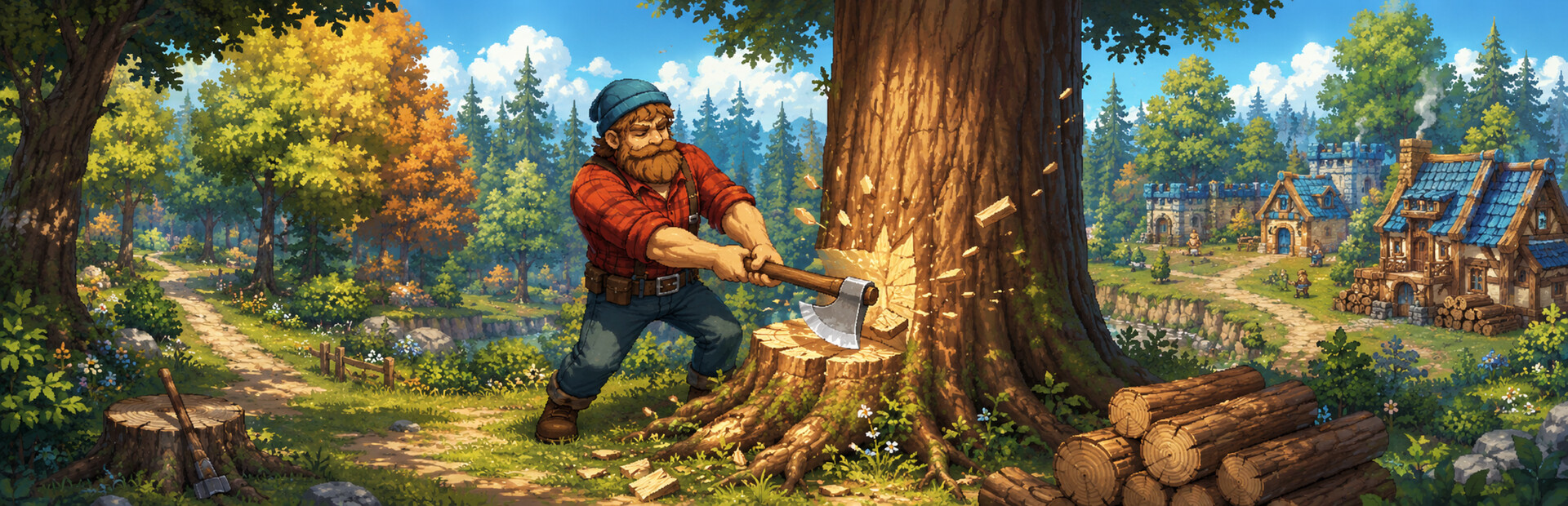 The Lumberjack's Routine