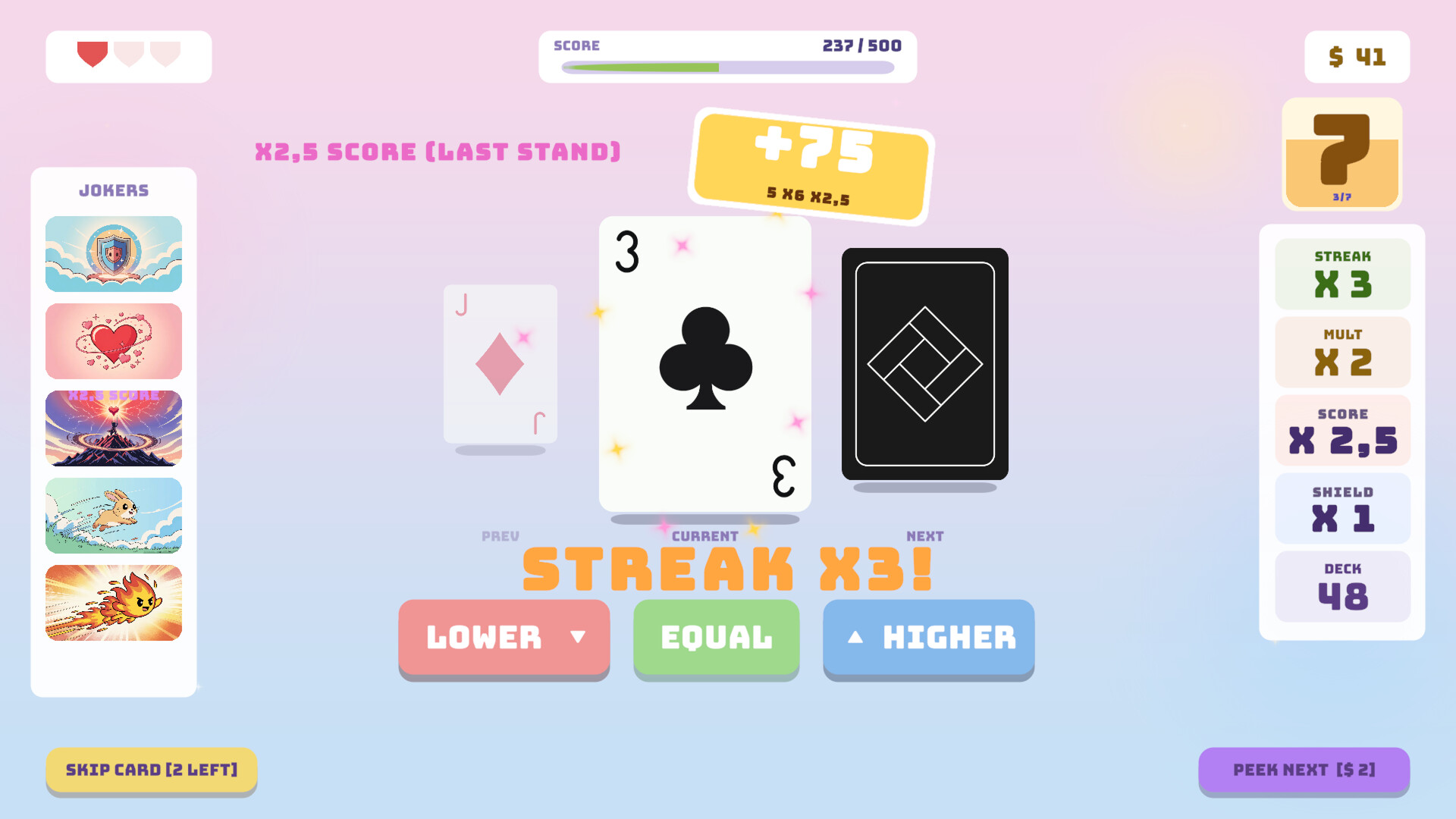 Hi-Lo: Card Roguelike screenshot 13