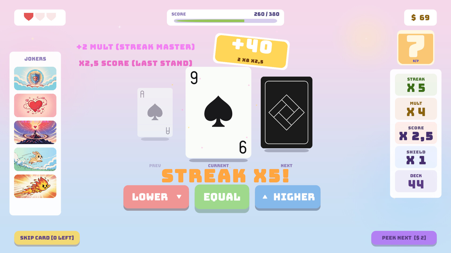 Hi-Lo: Card Roguelike screenshot 19