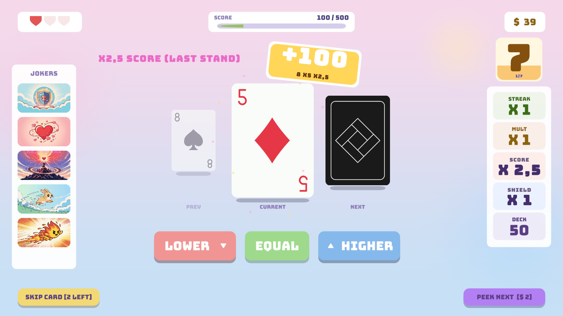 Hi-Lo: Card Roguelike screenshot 10