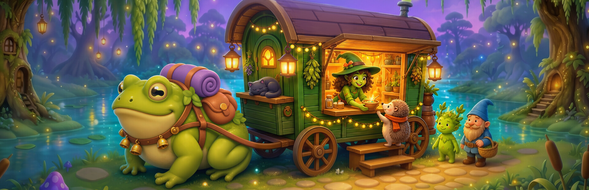 GREEN WITCH WAGON