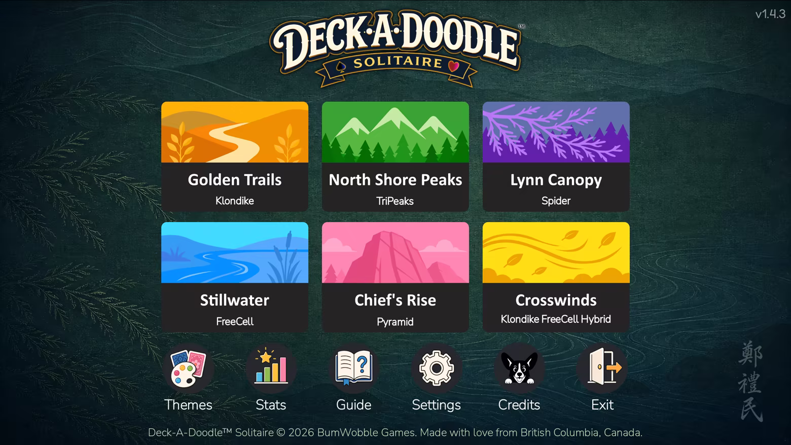 Deck-A-Doodle Solitaire screenshot 1