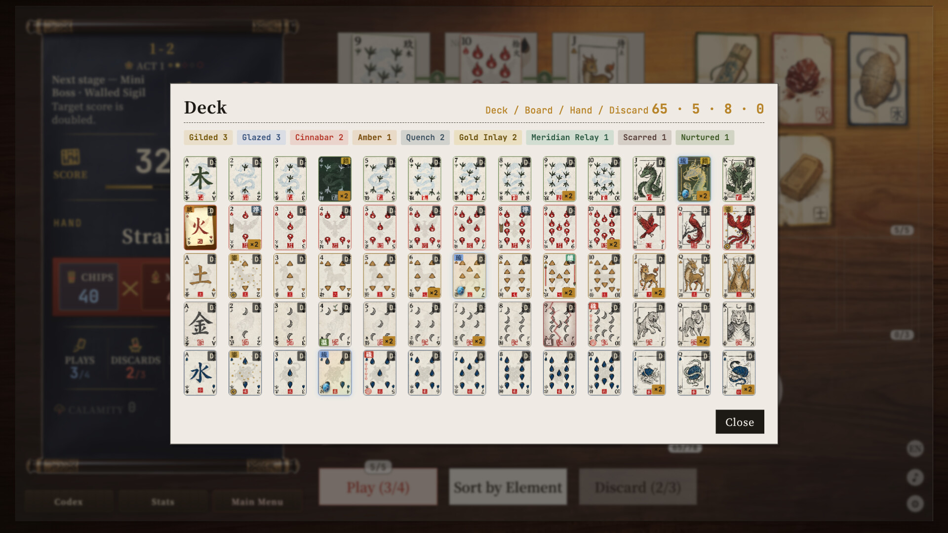 Wuxing - Elemental Array Poker screenshot #10