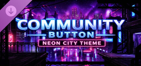 Community Button – Neon City Theme (Supporter Pack) Banner
