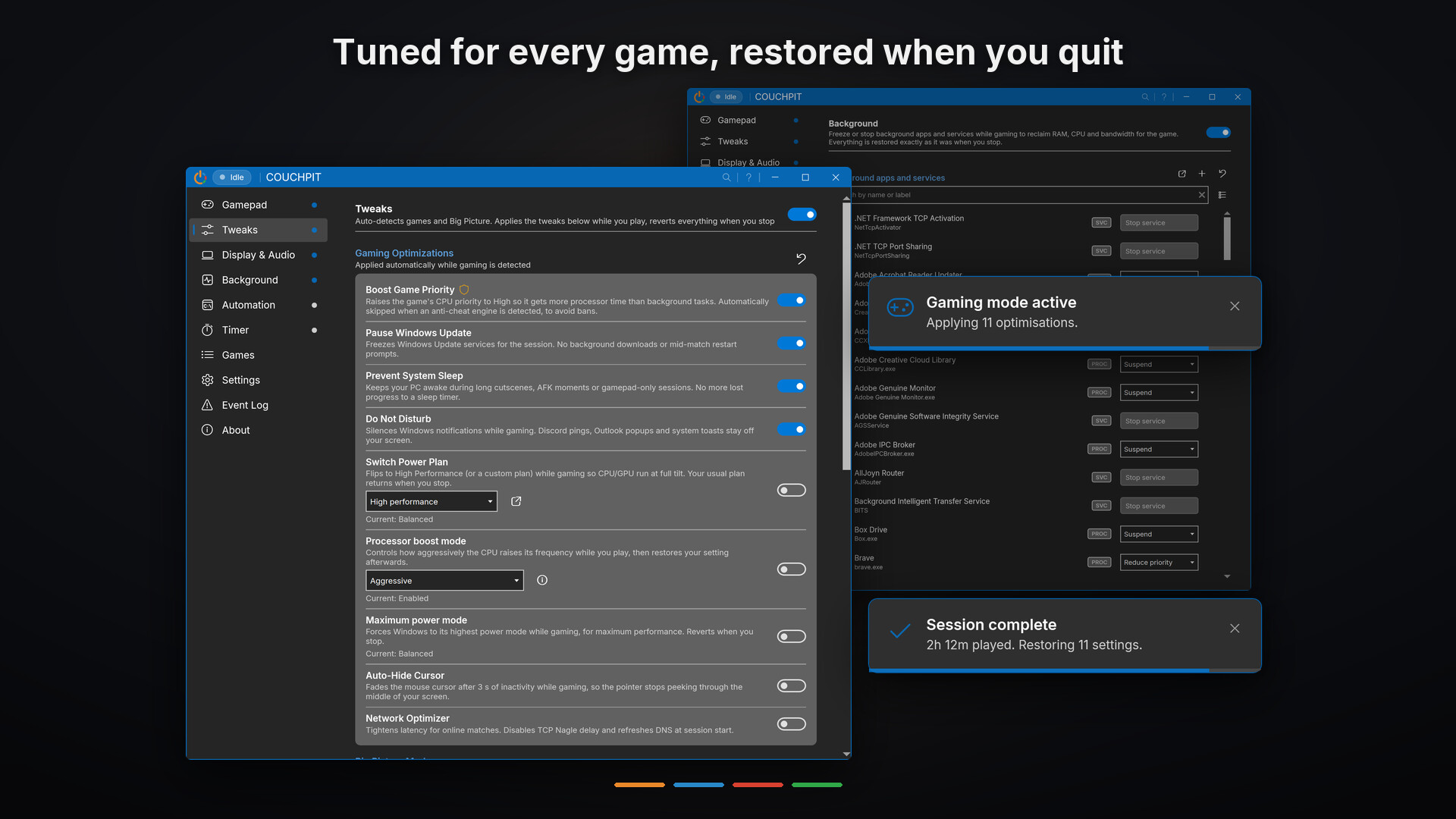 Couchpit screenshot 2