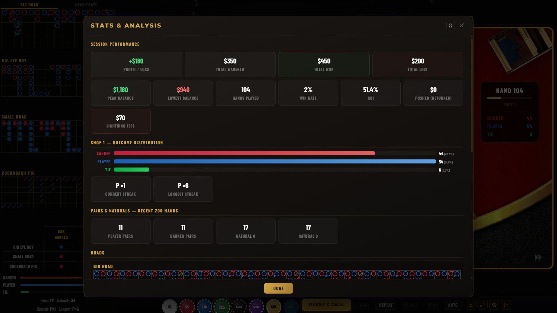 Baccarat Strada: Ultimate Baccarat Punto Banco Simulator & Trainer screenshot #5