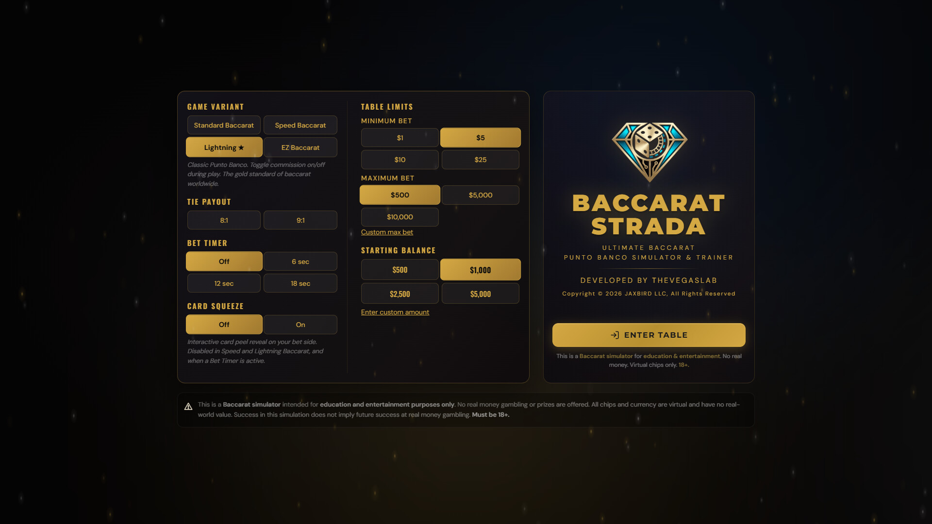 Baccarat Strada: Ultimate Baccarat Punto Banco Simulator & Trainer screenshot
