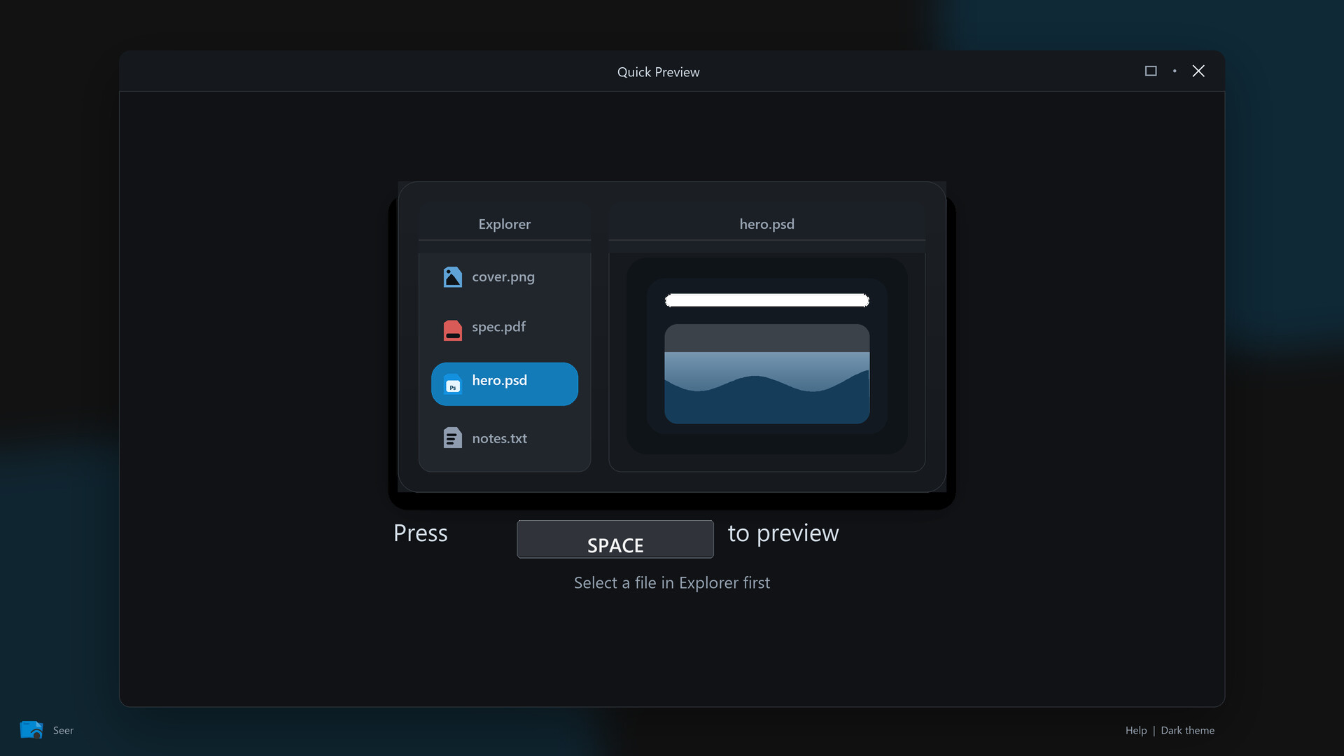 Seer screenshot 1