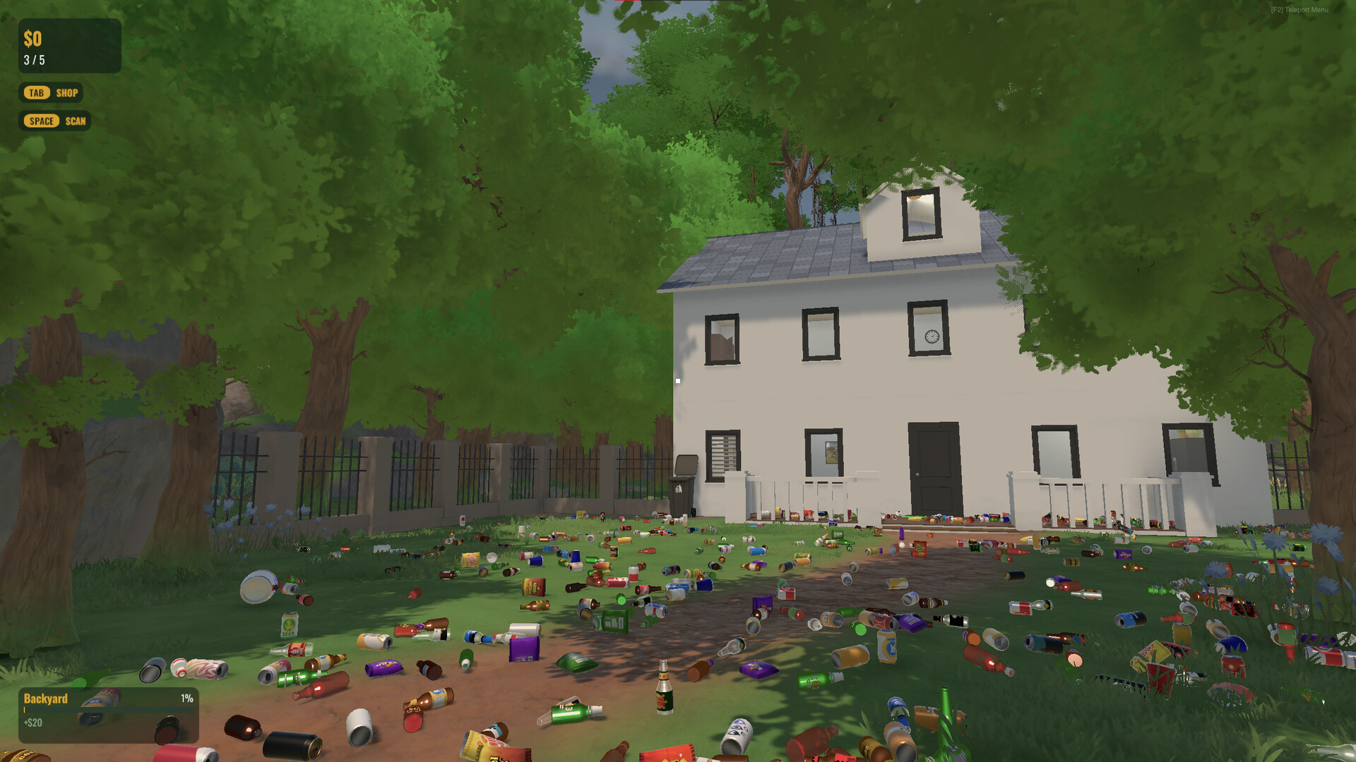 Party's Over: Backyard Cleanup Simulator screenshot 1