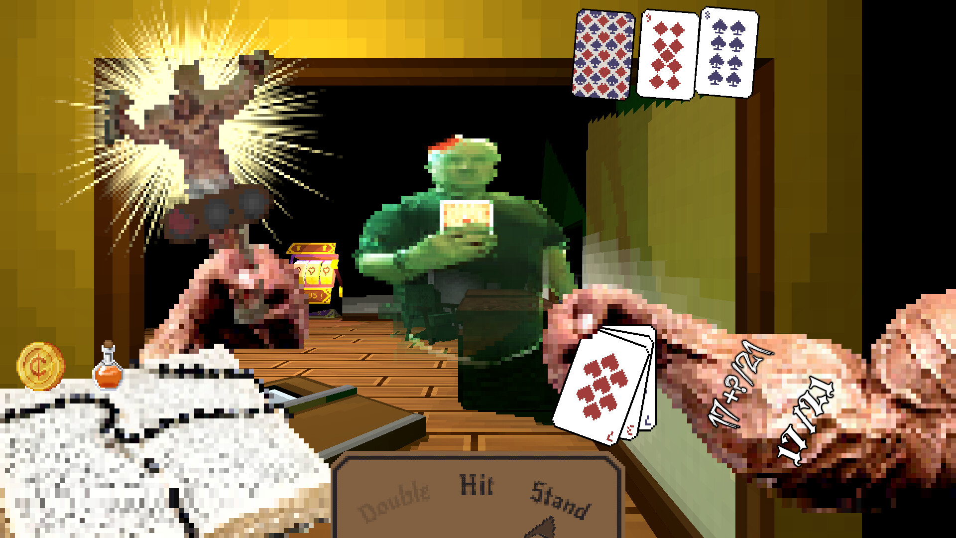 Sacred Stakes: Starring VEINIEST DUKEM and his ludicrous blackjack skills on a holy crusade into the depths of THE gambling hell itself screenshot 1