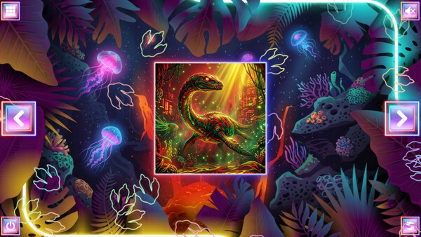 Скриншот 4 из игры Neon Fantasy: Dinosaurs