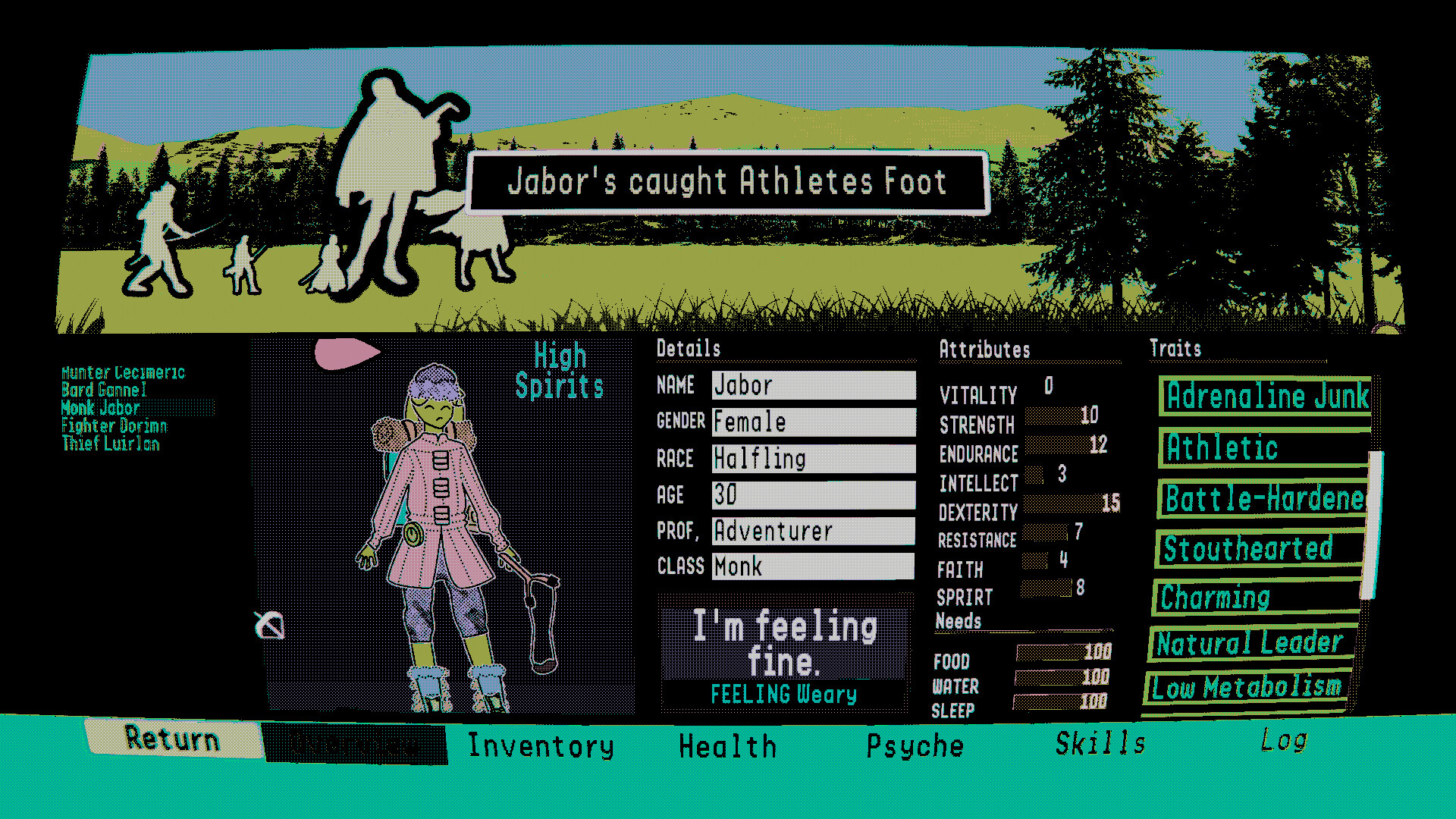 My Friend, Dysentery