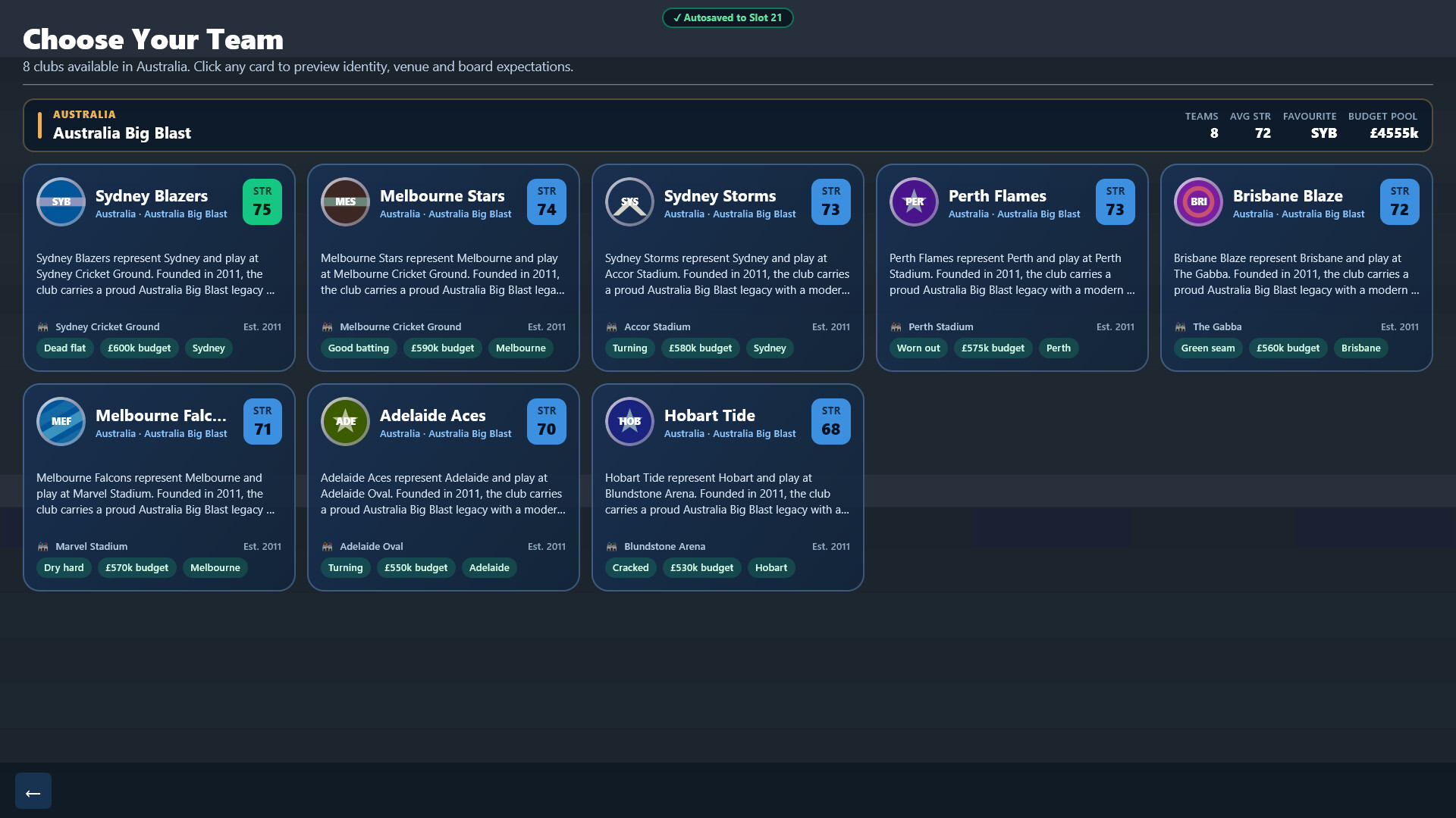 Cricket Management Tycoon screenshot #5
