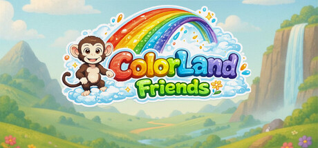 Steam header art for ColorLand Friends