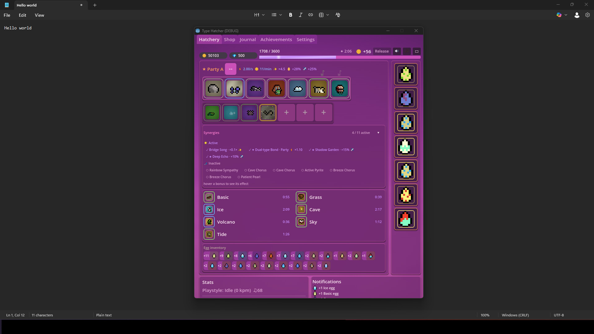 Type Hatcher screenshot