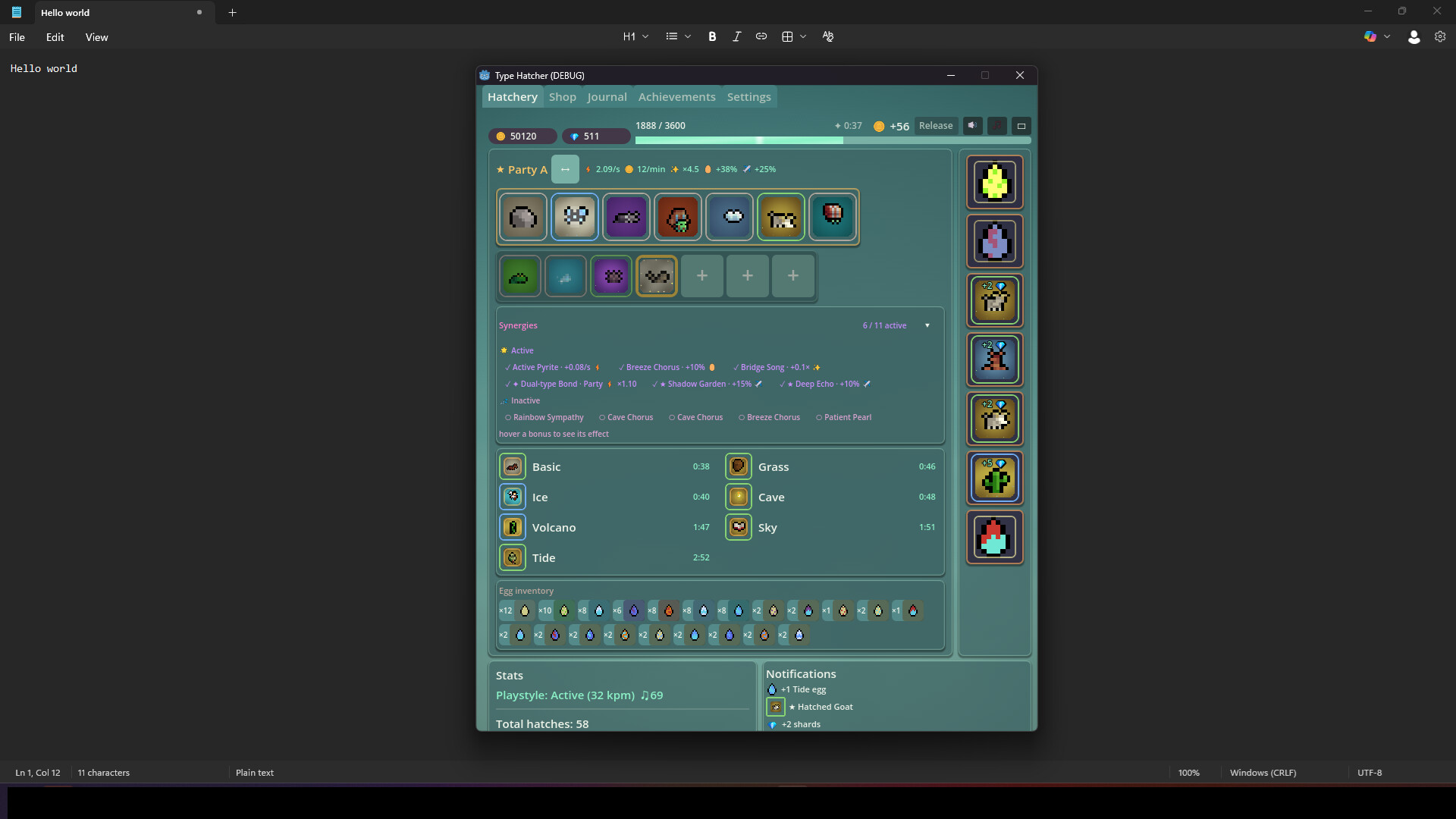 Type Hatcher screenshot