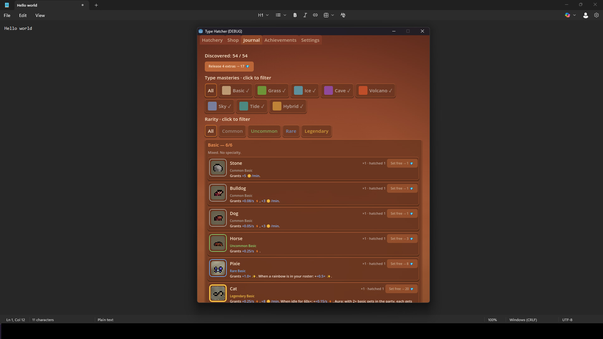 Type Hatcher – Screenshot 5