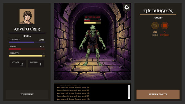 Скриншот 3 из игры Incremental Quest - Dungeon Depths