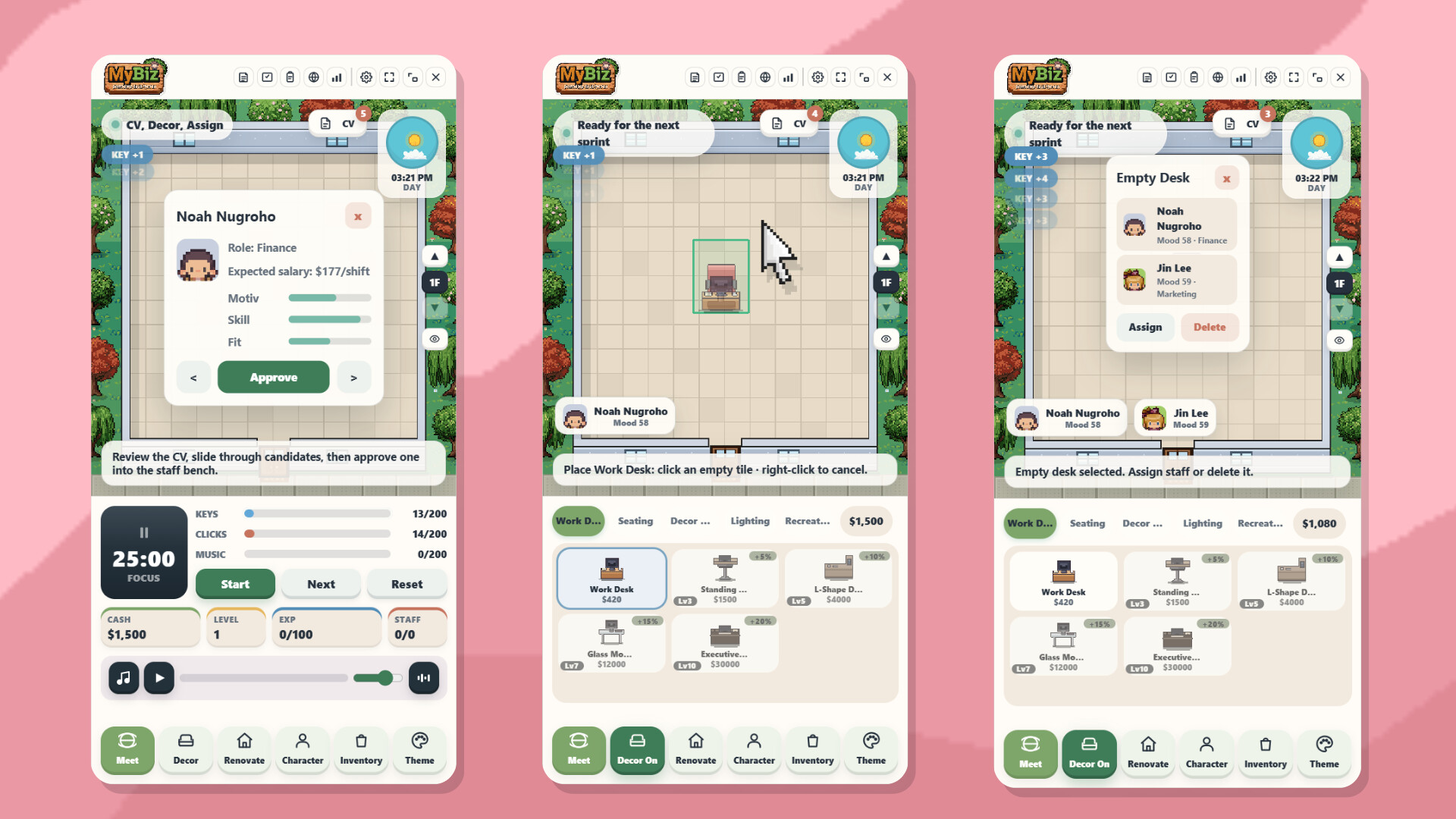 MyBiz: Pomodoro Desk Tycoon screenshot 5