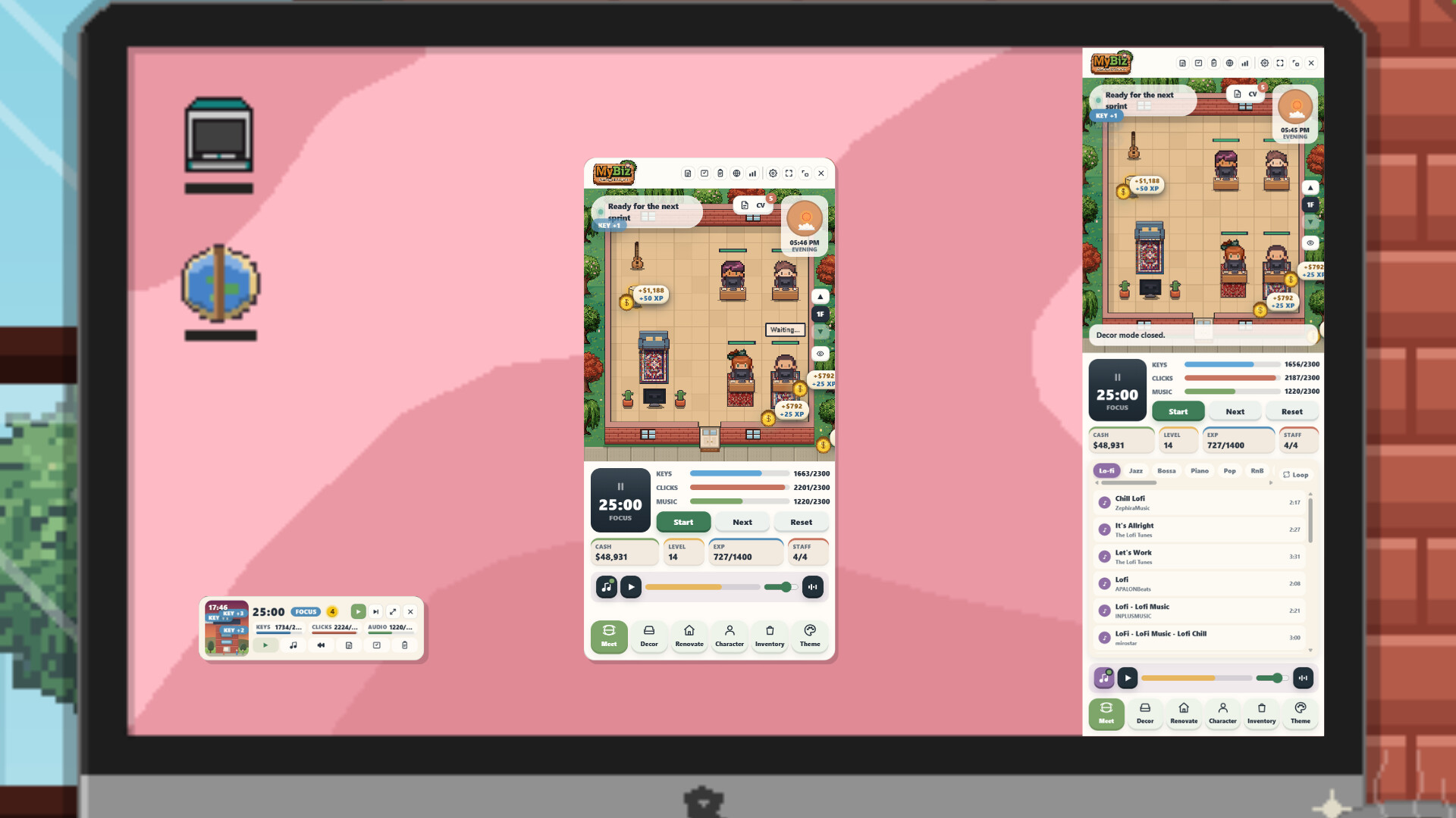 MyBiz: Pomodoro Desk Tycoon screenshot 2