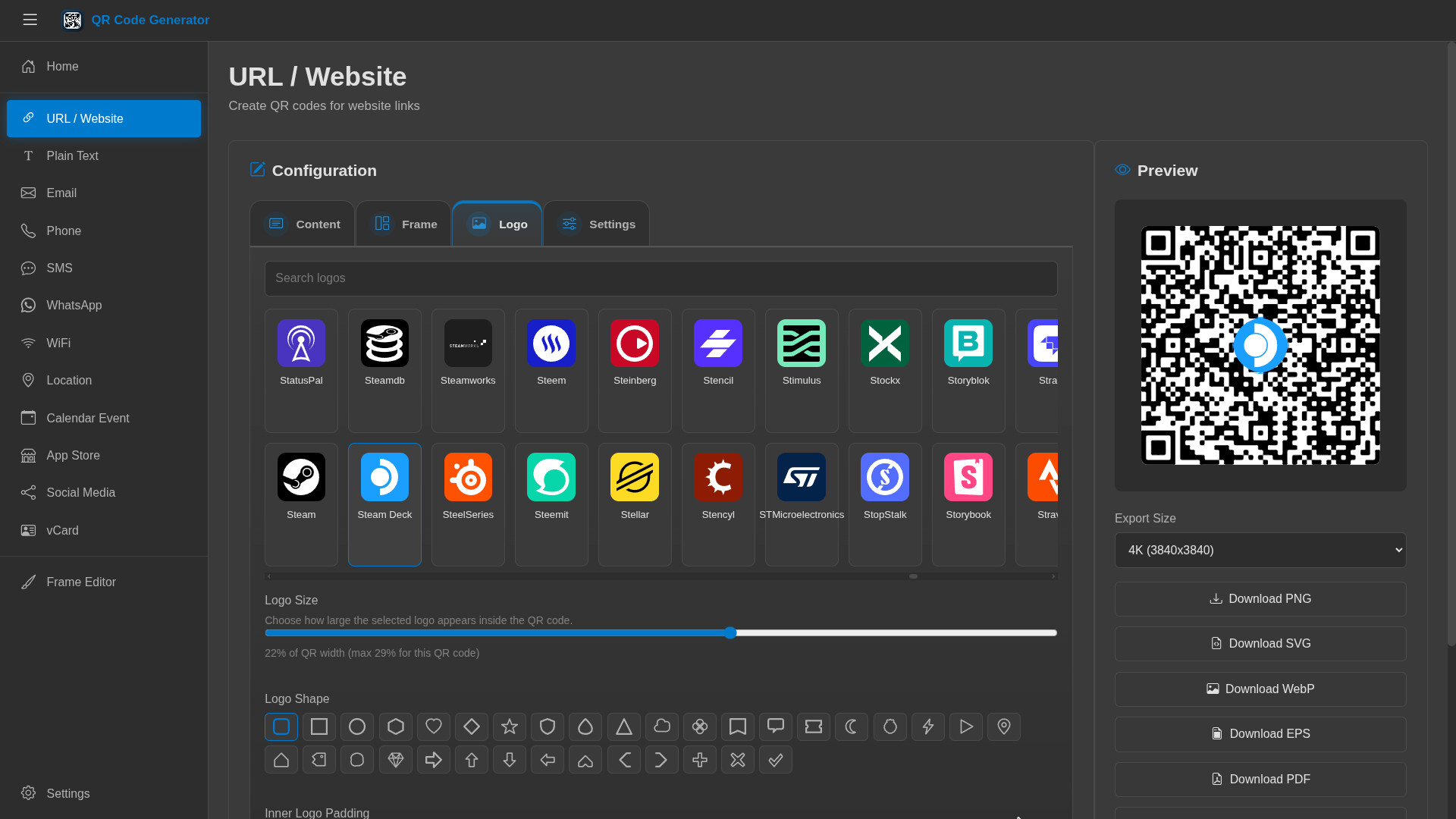 QR Code Generator screenshot 1