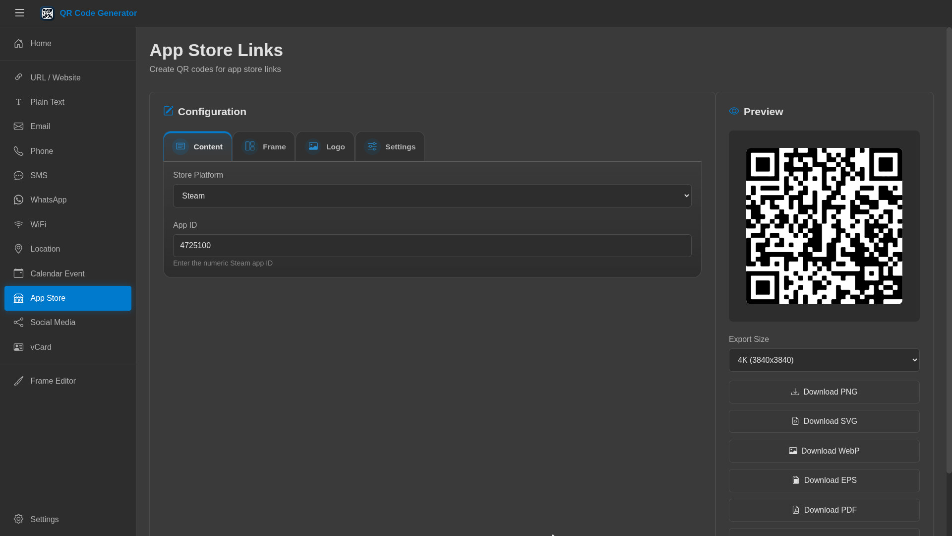 QR Code Generator screenshot 4