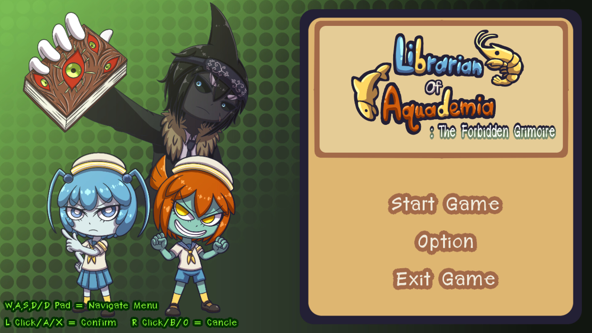 Librarian of Aquademia : The Forbidden Grimoire Demo screenshot 1