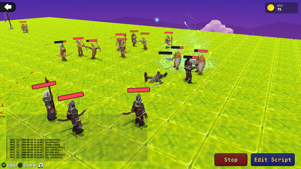 Screenshot of PYTHON:KINGDOM WARS