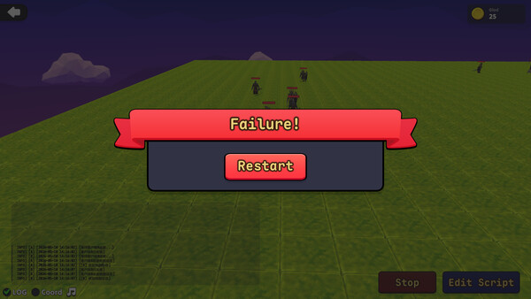 Screenshot of PYTHON:KINGDOM WARS