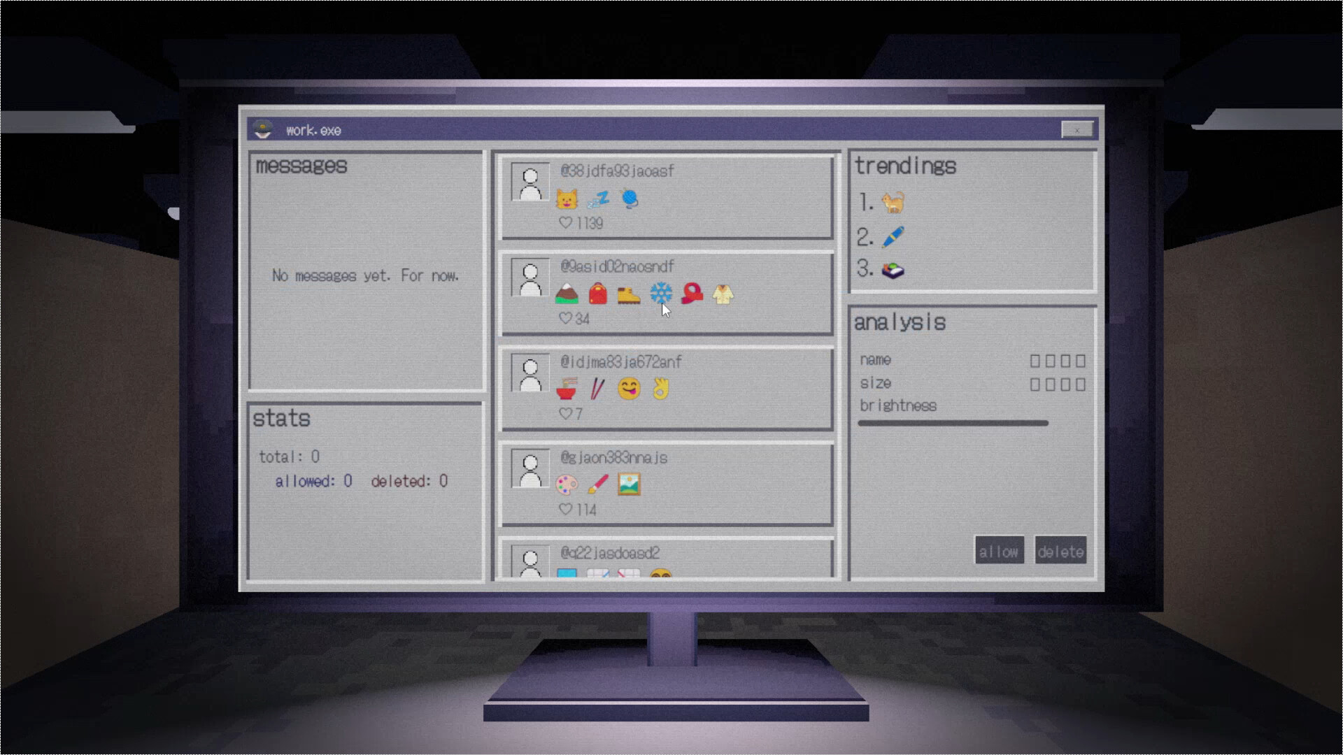 content moderator. screenshot 2