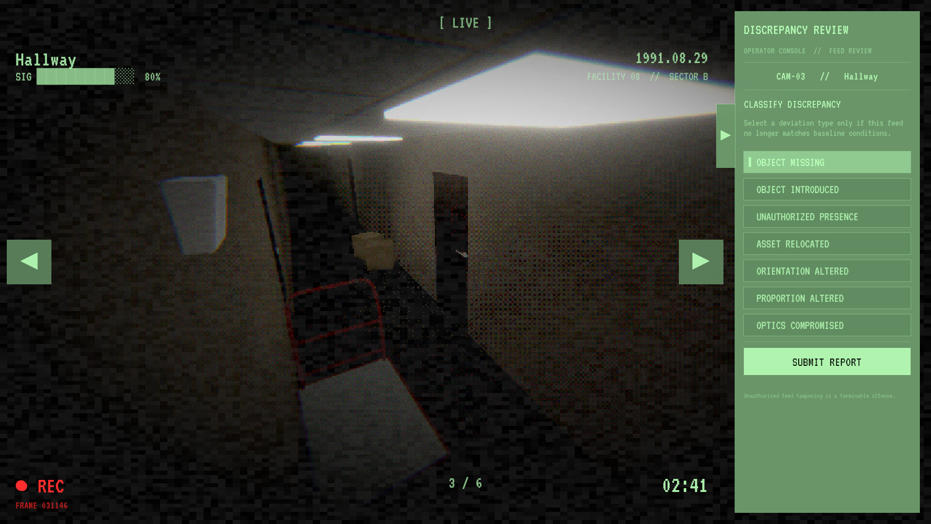 Observation Protocol — gameplay screenshot 6