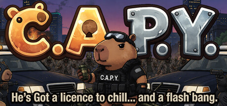 C.A.P.Y. He's got a licence to chill... and a flashbang — Steam game cover