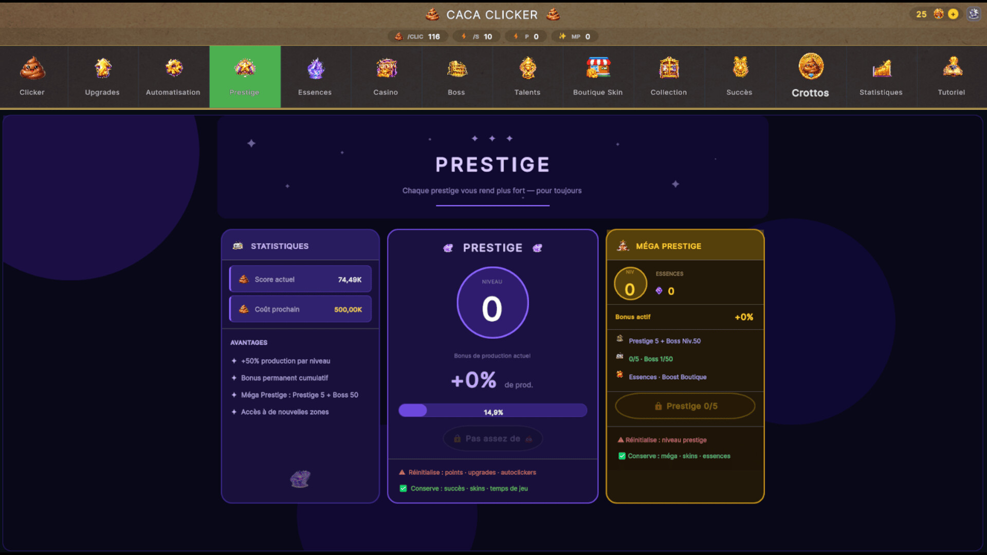 CacaClicker screenshot 2