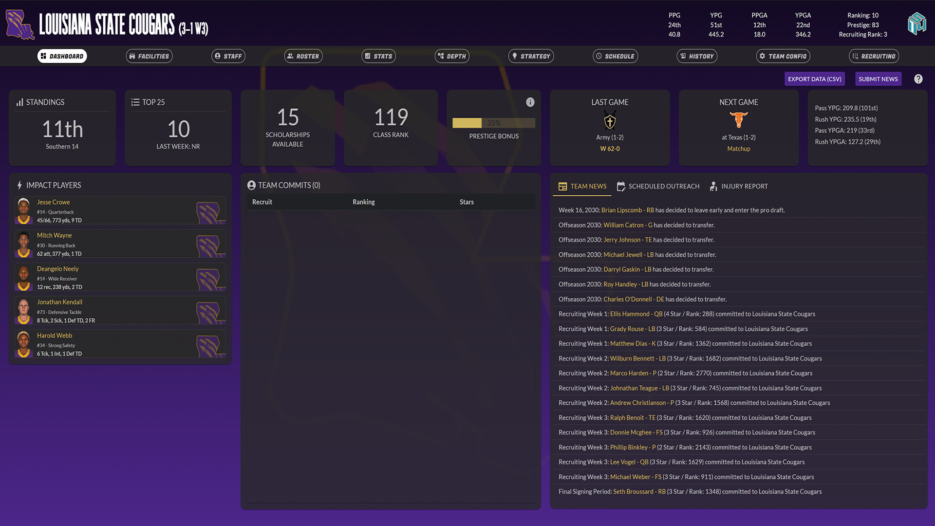 Draft Day Sports: College Football 27 screenshot 7