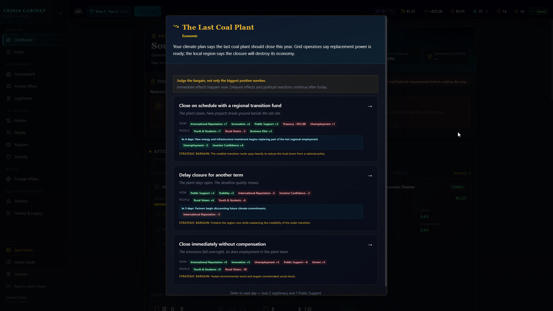 Crisis Cabinet screenshot #6