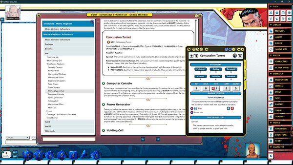 Fantasy Grounds - Invincible Superhero Roleplaying Starter Set screenshot 3