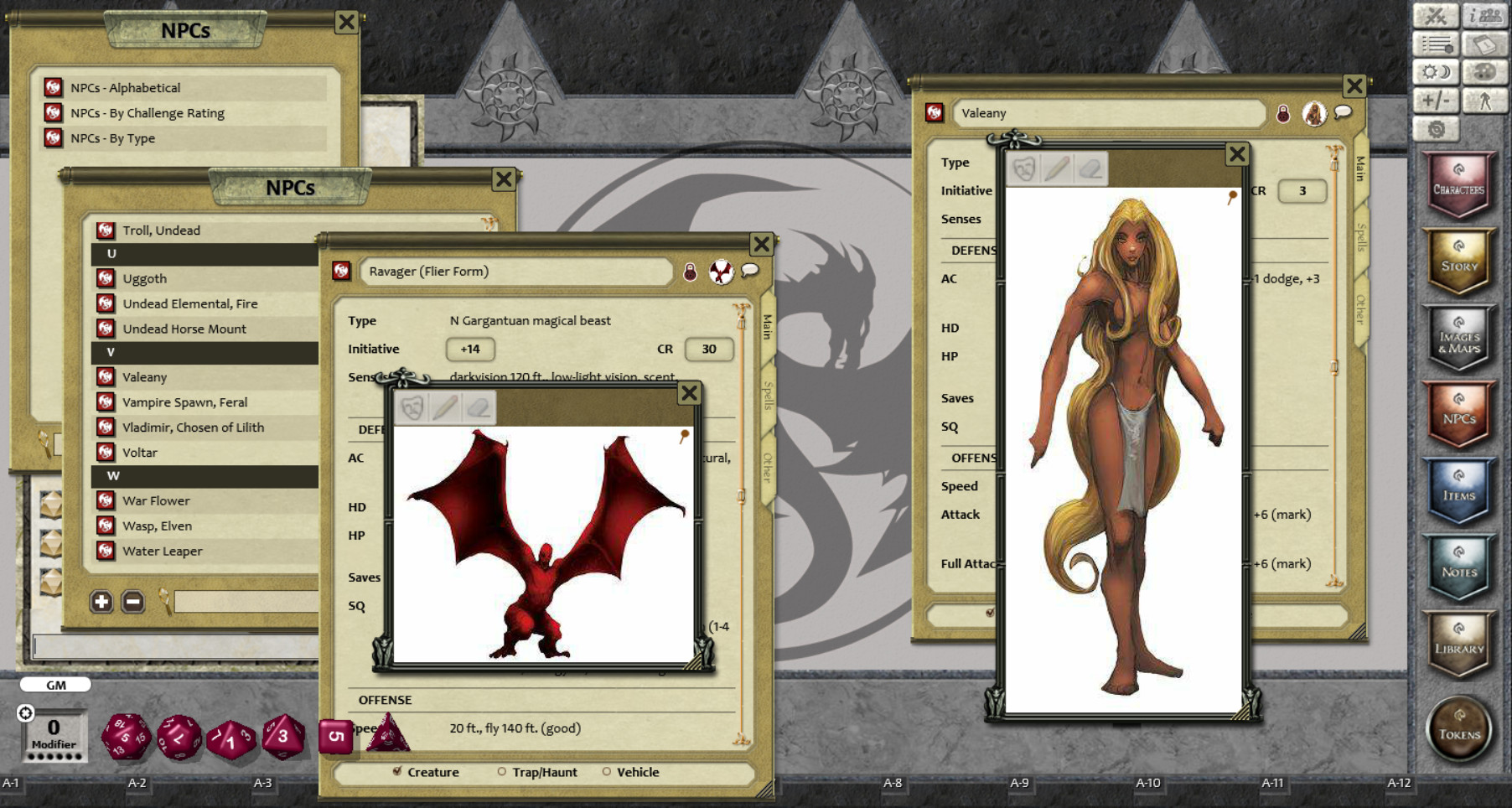 Fantasy Grounds - Tome of Horrors 4 - PFRPG screenshot 4