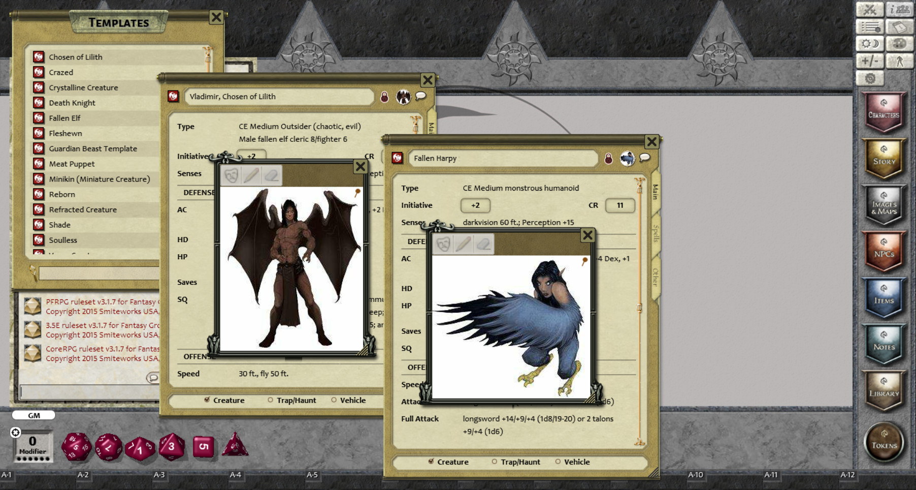 Fantasy Grounds - Tome of Horrors 4 - PFRPG screenshot 3