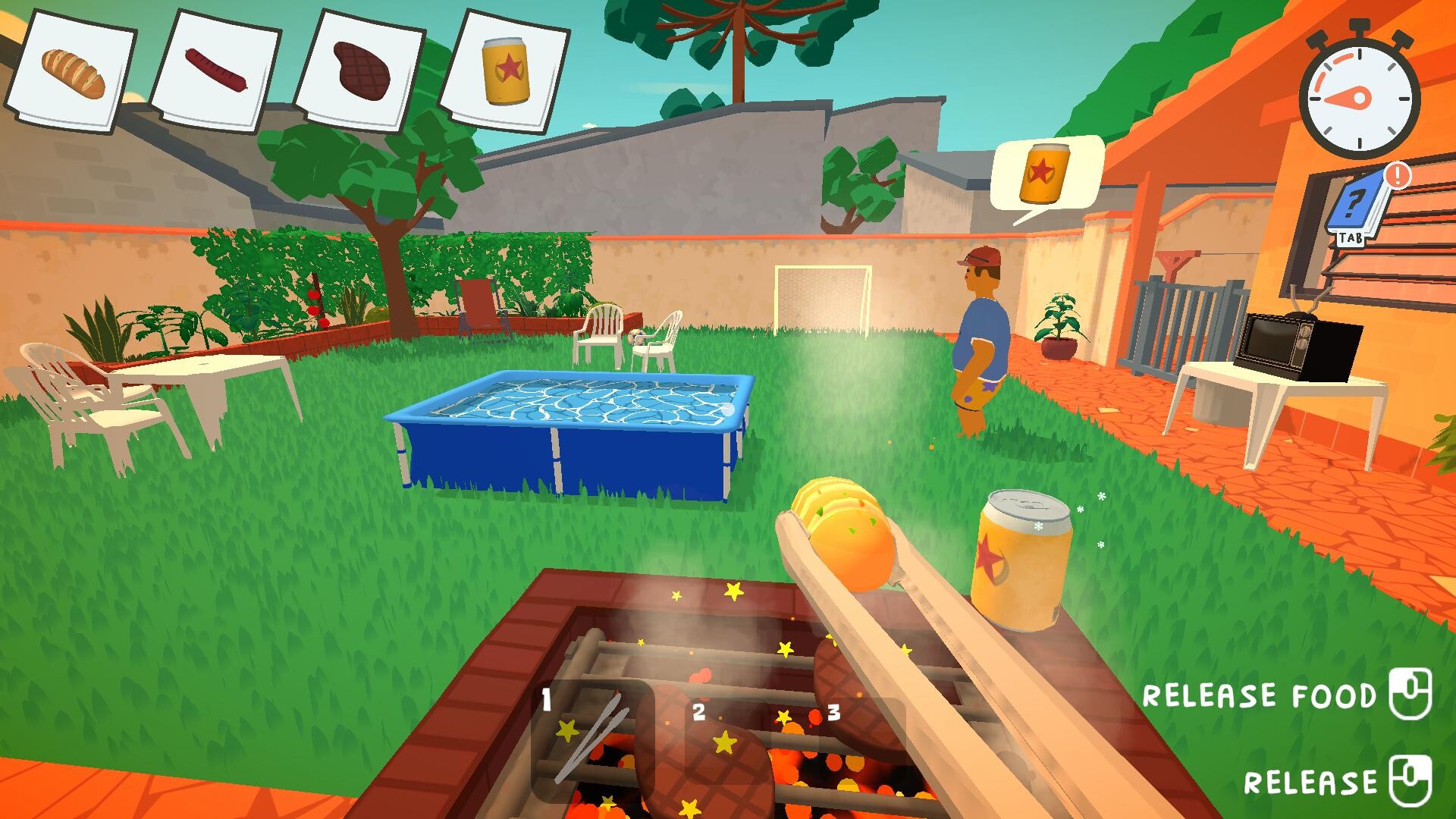 Gameplay de Churrasco
