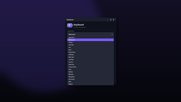 KeySoundfor windows and Linux 1