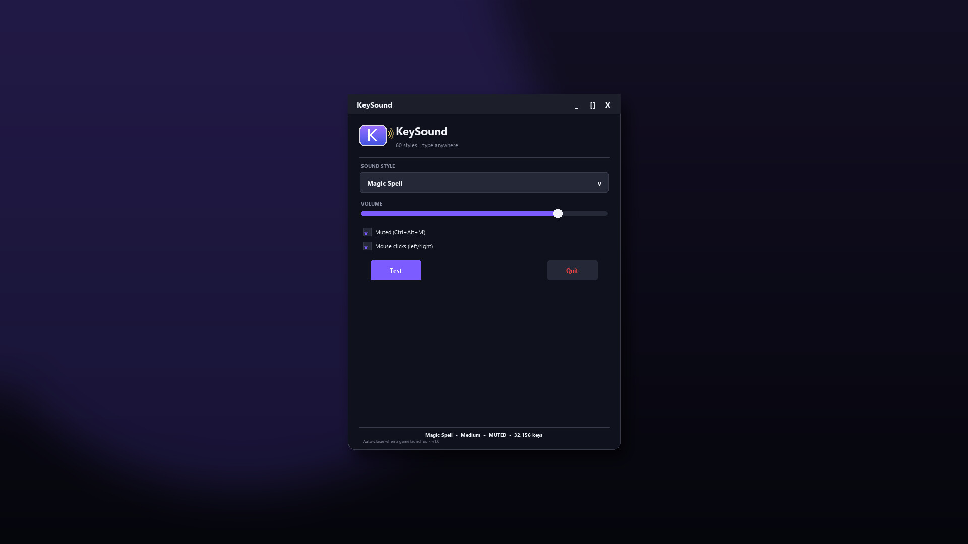 KeySound screenshot 1