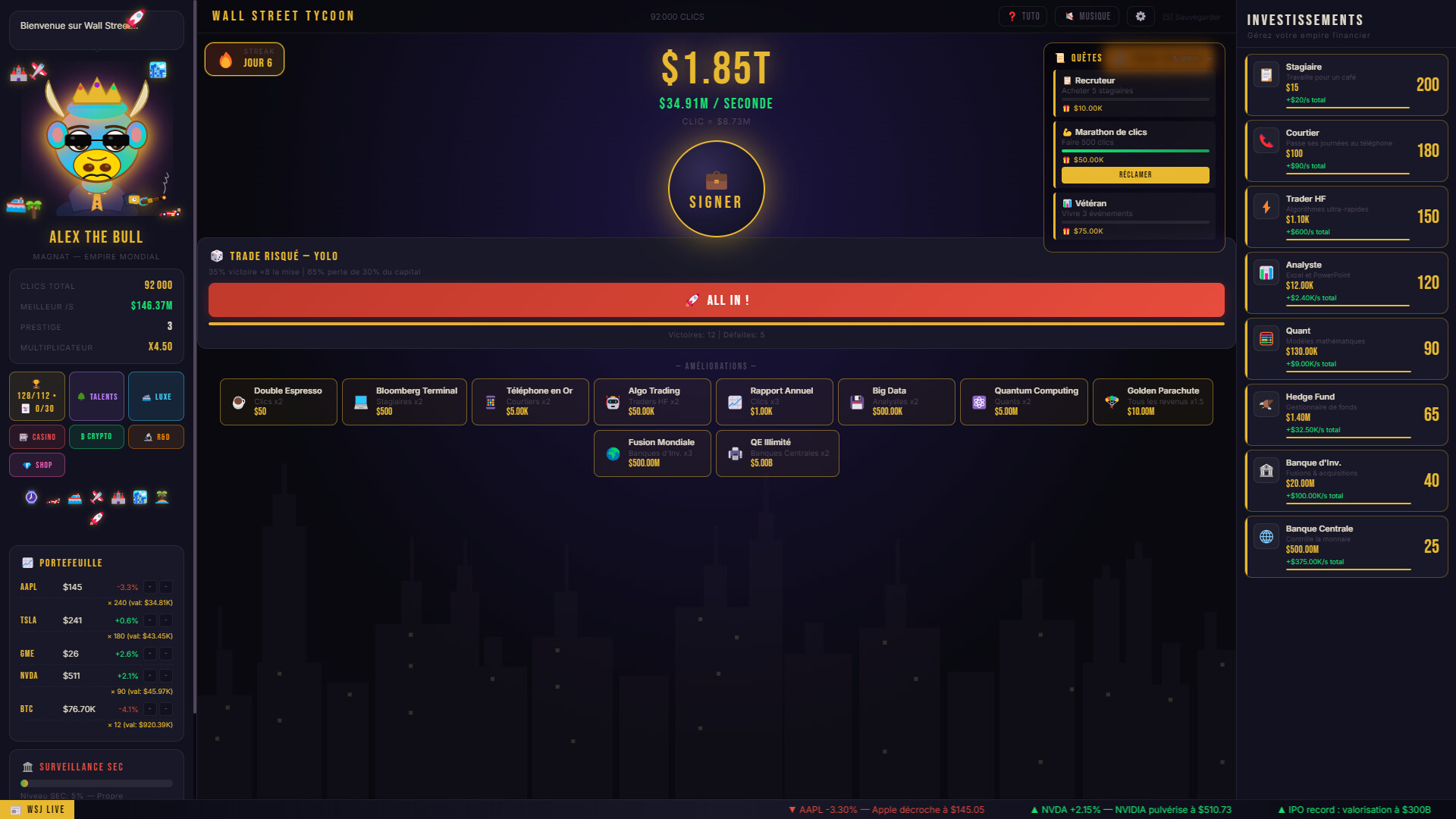 Wall Street Tycoon  screenshot 1