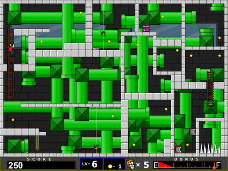 Screenshot z Karl's Kooky Warehouse