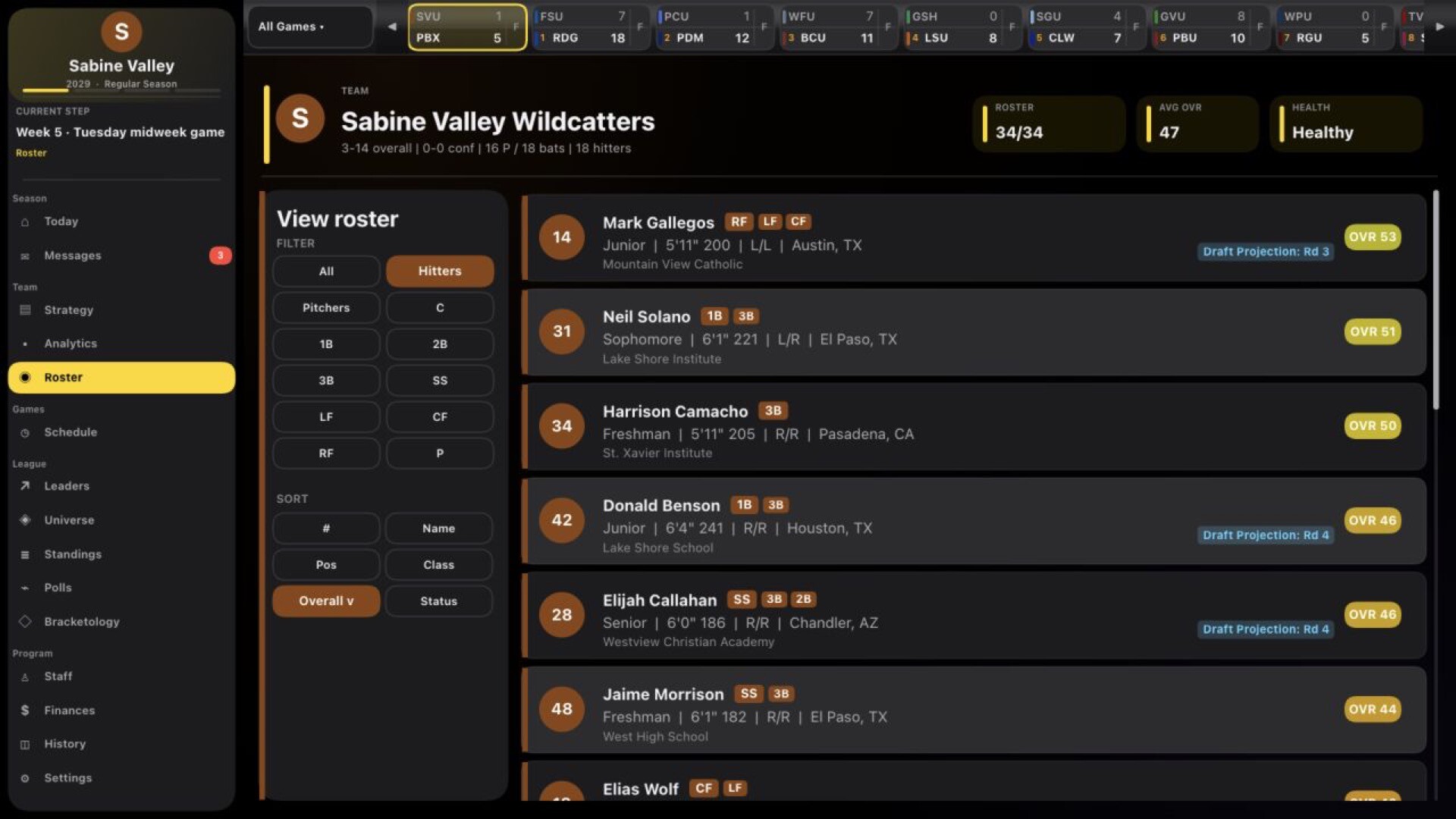 Road to Omaha: College Baseball Dynasty screenshot 3