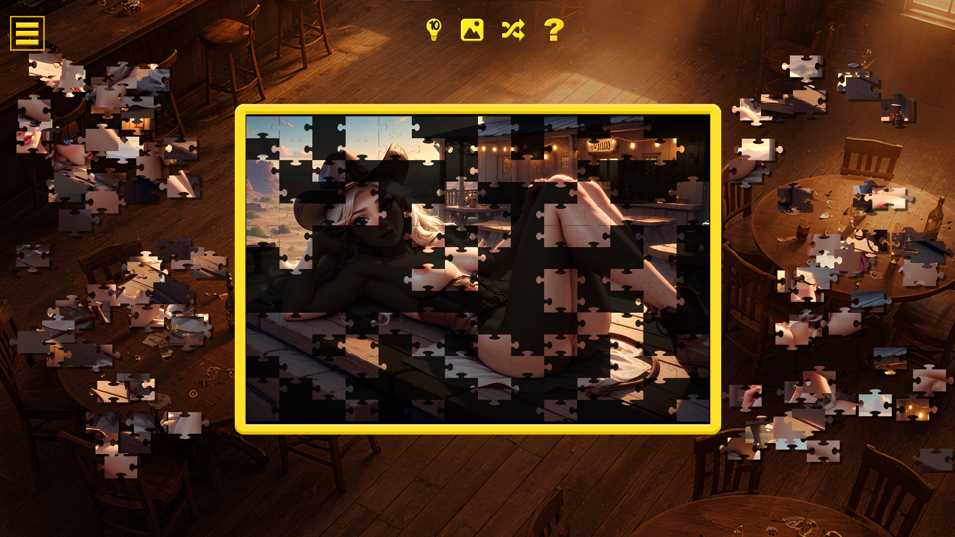 Wild West Desire - Naughty Jigsaw screenshot #1