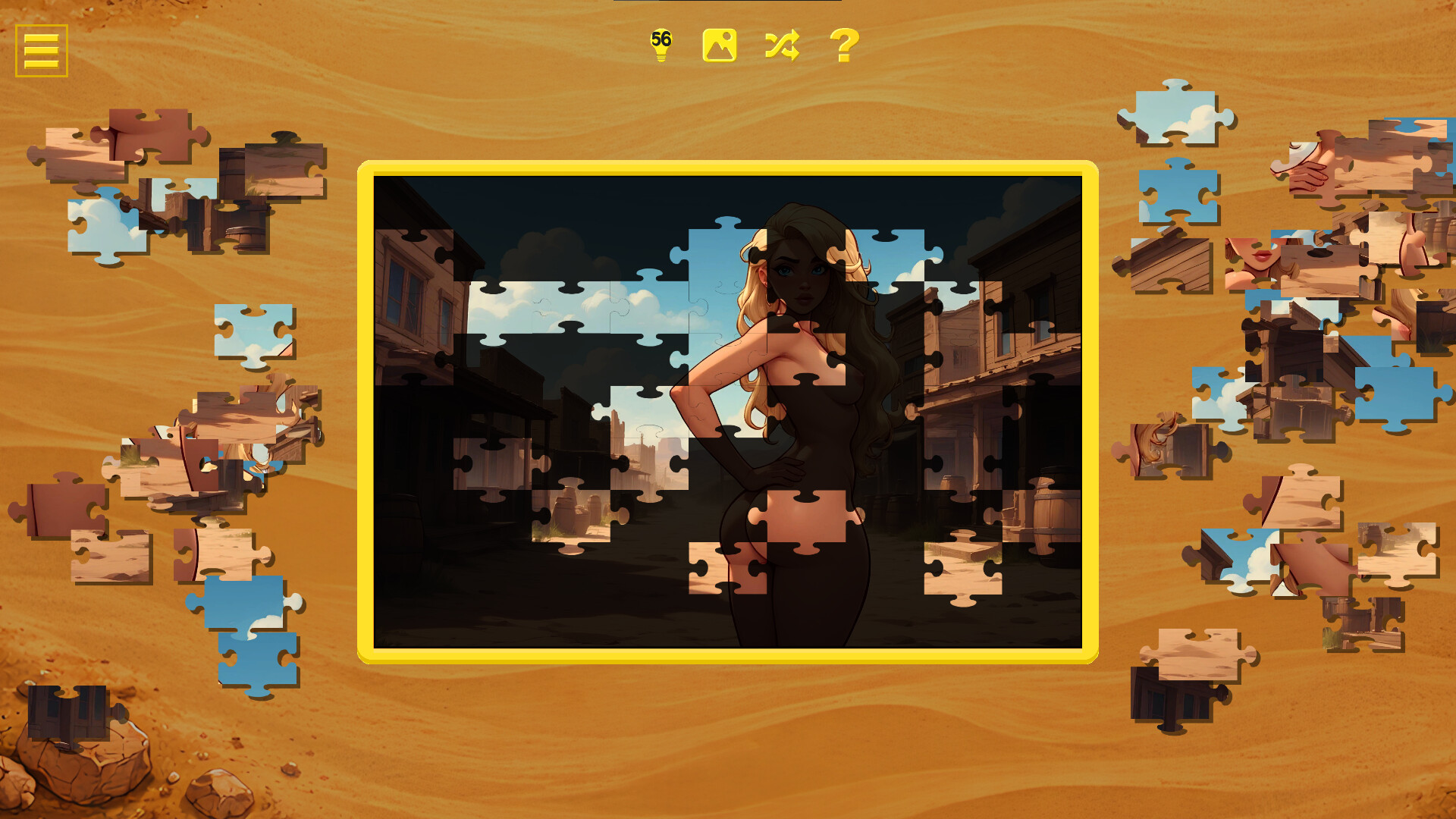 Wild West Desire - Naughty Jigsaw screenshot #4