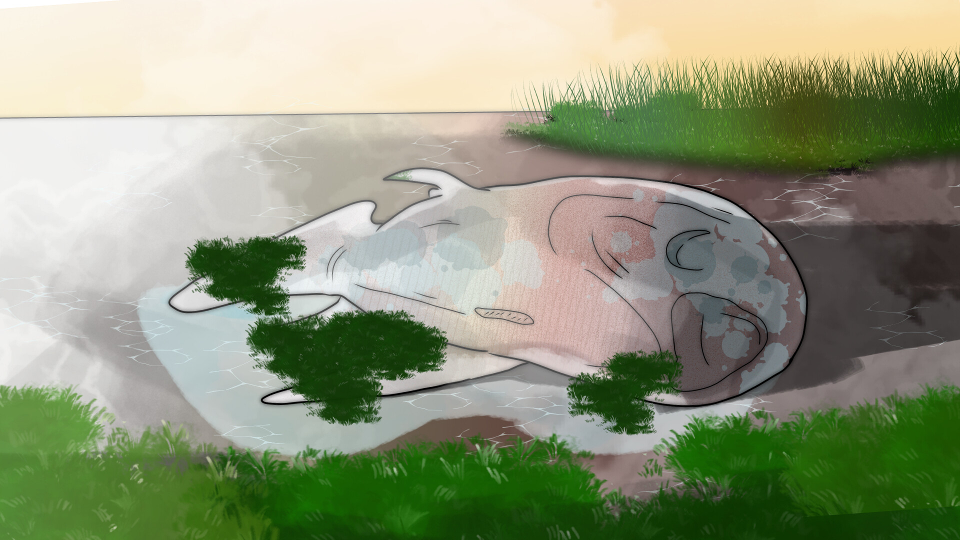 Melancholy Lake - Camocipher12 Shorts screenshot #2
