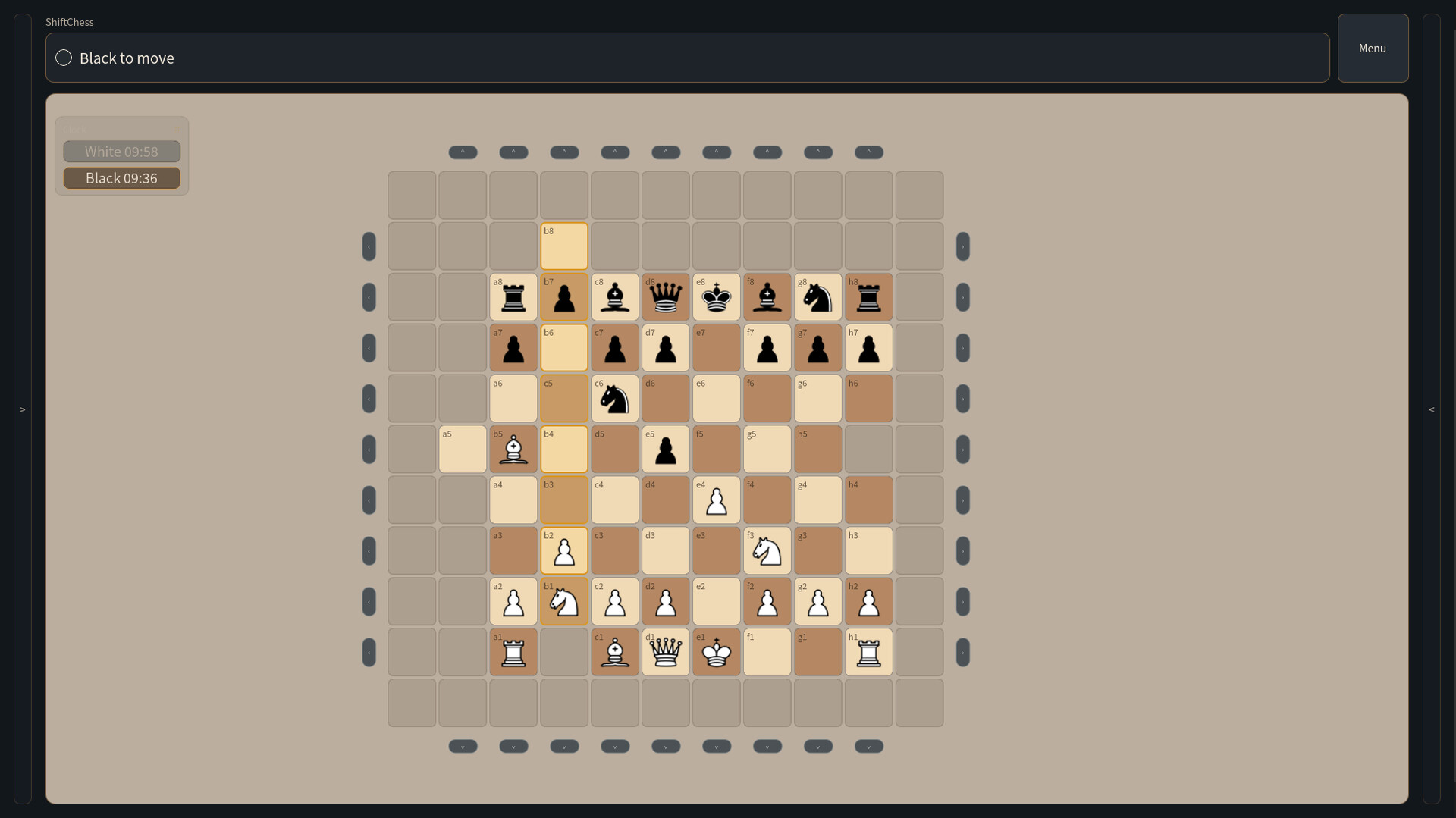 Shift Chess screenshot 1