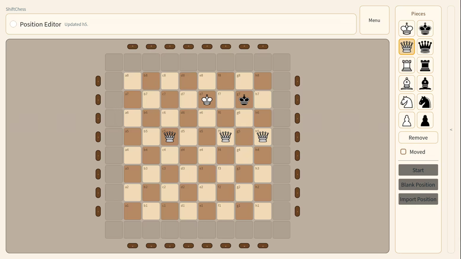 Иллюстрация из описания игры Shift Chess