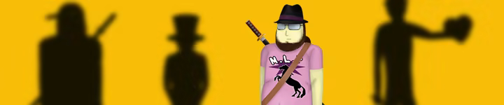 Yellow screen with silhouettes of characters you can unlock